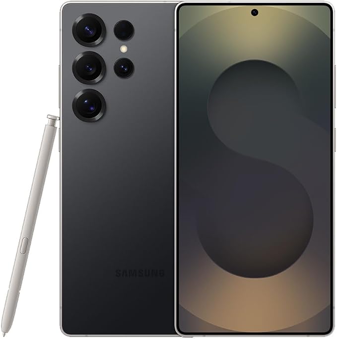 Samsung Galaxy S25 Ultra, 256GB Smartphone, Unlocked Android, AI Night Mode Camera, Snapdragon 8 Elite Fast Processor, 5000mAh Battery, Built-in S Pen, 2025, US 1 Yr Warranty, Titanium Black