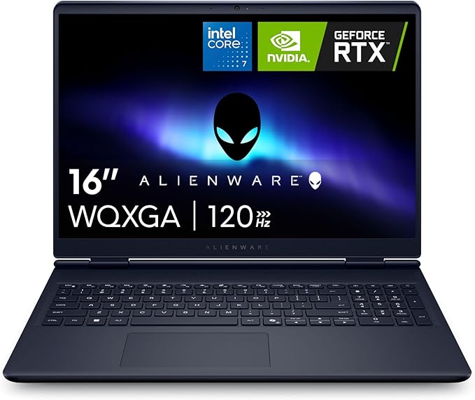 Alienware 16 Aurora Gaming Laptop, NVIDIA RTX 5060, Intel Core 7 240H
