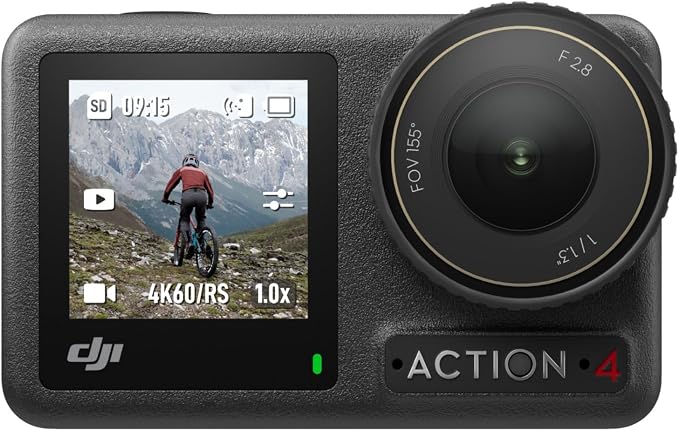 DJI Osmo Action 4 Standard Combo, Waterproof Action Camera Vlogging Camera
