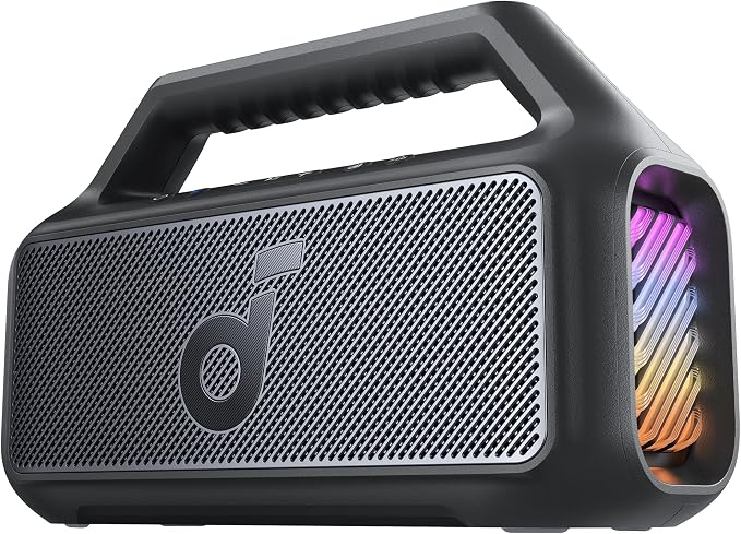 Soundcore Boom 2 by Anker, 80W Outdoor Bluetooth Speaker, 24H Playtime